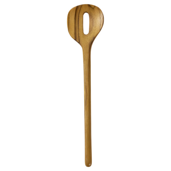 Teak Ginkgo Salad Servers - Image 3